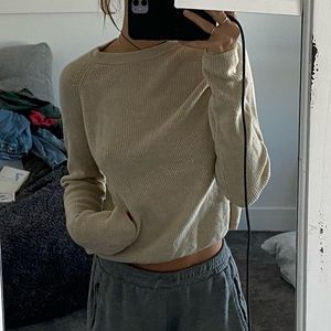 Brandy Melville tan sweater.